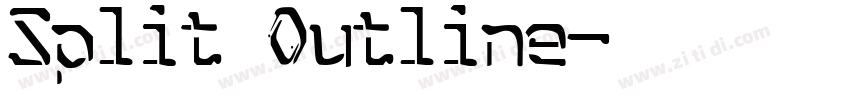 Split Outline字体转换